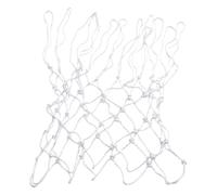 Lot de 4 Filets Basket-Ball Rechange en Nylon for Panier Basket pour Le Basketball