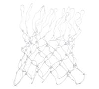 Lot de 4 Filets Basket-Ball Rechange en Nylon résistant pour Panier de Basket