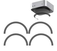 Lot de 4 filets de protection anti-poussière pour Mac Mini M4/M4 Pro 2024, filtre à poussière inférieur, film de protection en maille d'aération anti-poils d'animaux