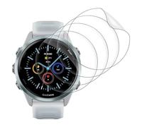 Lot de 4 films de protection en TPU souple pour Garmin Forerunner 570 42 mm - Film de protection d'écran incassable Garmin Forerunner 970 42 mm - Précision tactile à 99 % - Sans bulles