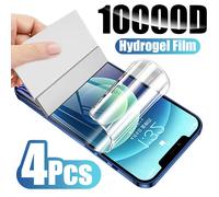 Lot de 4 films hydrogel souples pour iPhone 18 17 Pro Max 16 16e 15 13 14 12 11 Air, protecteur d'écran pour iPhone 7 8 Plus 13 12 Mini XS XR