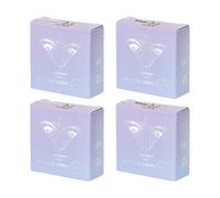 Lot de 4 fils de façonnage des sourcils - Fil pré-encré pour cartographie des sourcils - Fil blanc et noir pour maquillage et épilation à la cire - Outil cosmétique essentiel facile à utiliser (10 m