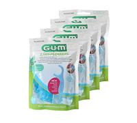 Lot de 4 fils dentaires GUM Easy Flossers avec support pour fil dentaire interdentaire