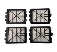 Lot de 4 filtres à air d'échappement compatibles avec aspirateur VC 6100 6150 6200 6300 E12 pour filtre de rechange HEPA 6.414-805.0 - Blanc et noir