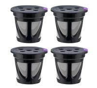 Lot de 4 filtres à café réutilisables K Cup compatibles avec les cafetières Keuring Mukti Stream