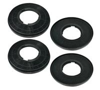 Lot de 4 filtres à charbon actif CBCF005, compatibles avec les modèles de hottes intégrées CIARRA : CBCS5913A, CBCB5913A et CBCS5913D