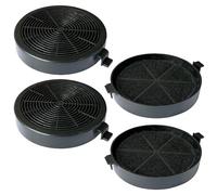 Lot de 4 filtres à charbon actif compatibles avec COMFEE CHK3.6J64A1B, CHK3.6J64A1W, CHT3.6B, CHT3.6A17B, CHL03M21S, PYRA17B, TSHM17SS, ANGJ64B-60, GLAV17SS-60