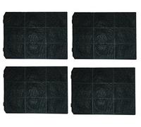 Lot de 4 filtres à charbon actif de rechange pour Smeg KITC3R à recyclage - compatible avec KSET610X, KSET910X