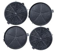 Lot de 4 filtres à charbon actif KF573 compatibles avec Bomann DU 7600, DU 7601, DU 7607, DU 7609, DU 7611, Accessoires de rechange pour hotte aspirante