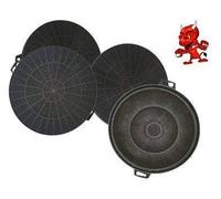 Lot de 4 filtres à charbon actif pour hotte aspirante Jan Kolbe Triton 65.2 a, Triton 65.2 W, Triton 75 Cn