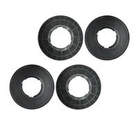 Lot de 4 filtres à charbon actif pour hottes CIARRA CBCS5913A CBCB5913A CBCS5913D Remplace CBCF005 pour éliminer les odeurs Noir 17 x 17 x 8 cm