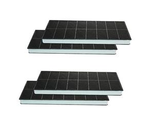 Lot de 4 filtres à charbon actif pour hottes et kits de recirculation - Compatible avec Bosch, Siemens, Neff, Balay, Constructa & Küppersbusch - Remplacement pour 00296178 - CD53030-4