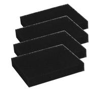 Lot de 4 filtres à charbon en éponge pour système d'échappement SOG, 128 x 99 x 22 mm, filtre à charbon actif, pour variantes de porte Thetford, camping-car, caravane, toilettes de rechange pour 517