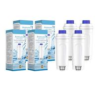 Lot de 4 filtres à eau de rechange pour filtres DeLonghi DLSC002 ECAM 22.110, Esam, ETAM, DLS C002, SER3017, 5513292811, EC680, EC800