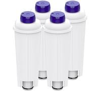 Lot de 4 Filtres à Eau de Rechange pour Machine à Café Delonghi Avec Adoucisseur à Charbon Actif pour De'Longhi ECAM, ETAM, EC, BC Series