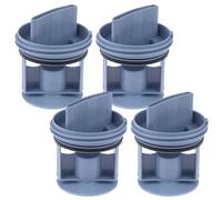 Lot de 4 filtres à peluches pour pompe de vidange pour machine à laver, compatible avec machine à laver Bosch HE506, installation facile, compatible avec plusieurs modèle