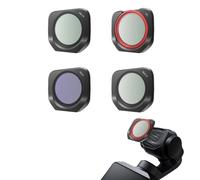 Lot de 4 filtres compatibles avec Insta360 Luna Pro, objectifs magnétiques en verre optique à montage rapide pour une photographie améliorée, 4 pièces - UV CPL Black Night