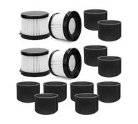 Lot de 4 filtres DCV501HB compatibles avec l'aspirateur sans fil portable DEWALT 20 V, référence DCV5011H. Lot de 10 filtres en mousse