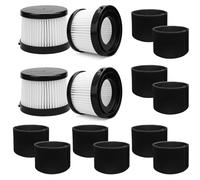 Lot de 4 filtres DCV501HB pour aspirateur à main sans fil DEWALT 20 V, partie DCV5011H. Lot de 10 filtres en mousse. Filtration 2 couches.