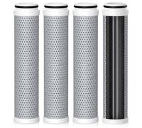 Lot de 4 filtres de douche à charbon compatibles avec pommeau de douche Cobbe, filtre à eau pour adoucissement de l'eau, filtre de rechange avec filtration haute efficacité pour eau dure, chlore