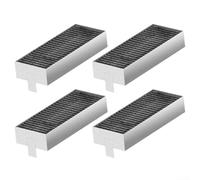 Lot de 4 filtres de hotte de cuisinière compatibles avec Siemens 17004796 pour Bosch HEZ9VRUD0 - Élément de filtre à charbon actif de rechange