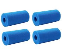 Lot de 4 filtres de piscine de type B réutilisables et lavables en mousse pour piscine compatible avec pour Intex type B-4