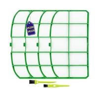 Lot de 4 filtres de protection du moteur, charbon de moteur, pour aspirateur Vоrwerk Kobold VK200-VK220/Vоrwerk, pour lavable et réutilisable, filtre efficacement 99,9 % de poussière (série 200/220)