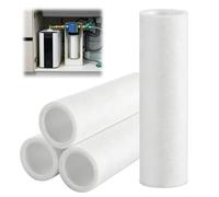 Lot de 4 filtres de rechange, 80 microns, compatibles avec les filtres à eau Grünbeck FS 1, compatibles avec le filtre à eau Grünbeck Geno FS 1, filtre à eau domestique de rechange, en fibre de laine