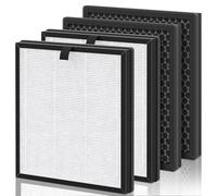 Lot de 4 filtres de rechange AP303 AP304, compatibles avec purificateur d'air DAYETTE & FRESHDEW AP303/AP304, H14 HEPA avec charbon actif, lot de 4 (filtre d'origine)