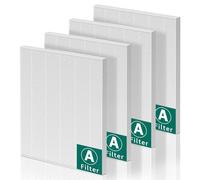 Lot de 4 filtres de rechange C535 compatibles avec Winix C535 pour purificateur d'air Winx PlasmaWave 5300-2, C535, P300, 6300-2, 5300, 9000, filtres HEPA H13, remplace les filtres 115115 taille 21 A,