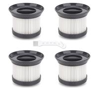 Lot de 4 filtres de rechange compatibles avec les aspirateurs cycloniques CleanMaxx MJ1901B, accessoires de filtre HEPA lavables