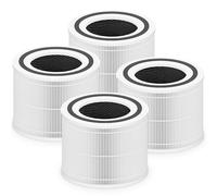 Lot de 4 filtres de rechange Core 300 pour purificateur d'air LEVOIT Core 300 et Core 300S, filtre de rechange HEPA 3 en 1 H13, par rapport à la pièce # Core 300-RF (blanc)