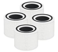 Lot de 4 filtres de rechange Core P350 pour le soin des animaux de compagnie Levoit Core P350 purificateur d'air, remplacement du filtre HEPA 3 en 1 H13 True HEPA, partie # Core P350-RF, blanc