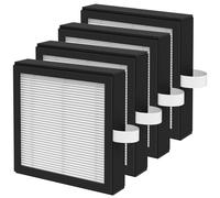 Lot de 4 filtres de rechange DH02 3 en 1 HEPA et charbon actif compatibles avec déshumidificateur 2 en 1 Tenergy Sorbi DH02 (1000 ml), Afloia AQ8 Q8/Honati DP2201/Hysure Q7 Purificateur d'air