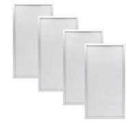 Lot de 4 filtres de rechange en aluminium pour déshumidificateur 43,7 x 22,4 cm, compatibles avec les modèles AlorAir Basement HD55 et HDi65, argent