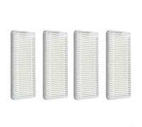 Lot de 4 filtres de rechange en polypropylène non-tissé pour robot | Ajustement parfait, installation facile, améliore la qualité de l'air, capture efficacement la poussière