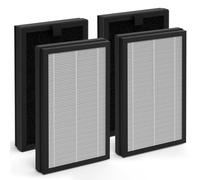 Lot de 4 filtres de rechange HEPA PM1240B et AP2 compatibles avec Priestley PM1240B et Airversa AP2 Purelle Air Puri-fier, système de filtration à 3 étapes, H13 True HEPA, charbon actif