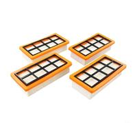 Lot de 4 filtres de rechange pour aspirateur Karcher AD 2 | AD 3.000 | AD3.200 | AD 3 Premium Fireplace | AD 4 Premium | Pièces de collecteur de poussière haute efficacité