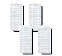 Lot de 4 filtres de rechange pour aspirateur robot Tesvor S7 Pro, compatibles avec le modèle d'origine, lavables et pour une filtration efficace de la poussière