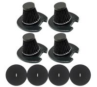 Lot de 4 filtres de rechange pour aspirateur vertical Black+Decker EV1416 3 en 1 léger avec cordon - Polyester et plastique - Lavables