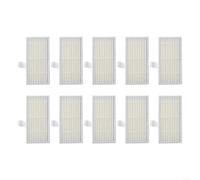 Lot de 4 filtres de rechange pour Cecotec Conga 999 pour aspirateur robot X-TREME, accessoires de piège à poussière haute efficacité, pièce d'entretien facile à installer, blanc, 81 x 40 x 12 mm