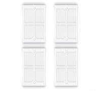 Lot de 4 filtres de rechange pour Deebot X8 T80 pour réservoir d'eaux usées et boîte, filtration HEPA, piégeage efficace de la poussière avec ABS et chiffon filtrant, simple à installer, convient pour