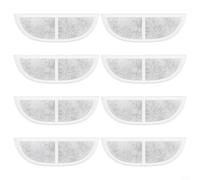 Lot de 4 filtres de rechange pour distributeur d'eau pour animaux de compagnie, triple système de filtration avec charbon actif, compatible avec fontaine à eau pour animaux de compagnie (8 pièces)
