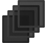 Lot de 4 Filtres de Ventilateur en PVC, 140 x 140mm Grille Anti-Poussière avec Cadre Magnétique, Filtres de Couverture de Ventilateur en Maille 0,5mm pour Refroidisseur Boîtier d'Ordinateur,.[S318]