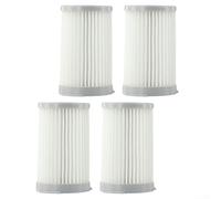 Lot de 4 filtres d'échappement compatibles avec Electrolux ZAC6707ITV ZAC6708BB Filtre HEPA EF75B AEF75B F120 HHF120 Blanc Maille Plastique