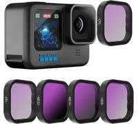 Lot De 4 Filtres D'Objectif Cpl Nd8 Nd16 Nd32 Compatibles Avec Gopro Hero 12 Hero 11/10/9 Black, Densité Neutre Et Polarisant Kit De Filtres Pour Objectifs Go Pro 12/11/10/9[Z2930]