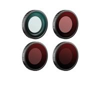 Lot de 4 filtres d'objectif pour DJI Osmo Nano, UV, ND8/ND16/ND32/ND64, CPL, 1/4 Black Mist - Protection de l'objectif, réflexion et réduction de l'éblouissement, étanche et résistant à la buée