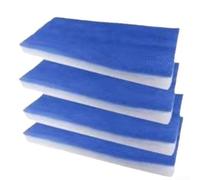 Lot de 4 filtres en coton pour ventilation en peinture par pulvérisation pour améliorer la propreté de votre espace de travail (405 x 185 x 20 mm)