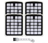 Lot de 4 filtres éponge HEPA lavables pour aspirateurs Eureka V18C01A-200, Apollo AK9/AK10 et VCS41S160, VCS42S200, VCC18C