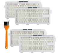 Lot de 4 filtres HEPA AirClean SF-HA 50 pour aspirateurs Miele S4, S5, S6, S8, S8000, S8999, S6000, S6999, S5000, S5999, S4000, S4999, Complete C2 et Complete C3 - Réutilisables